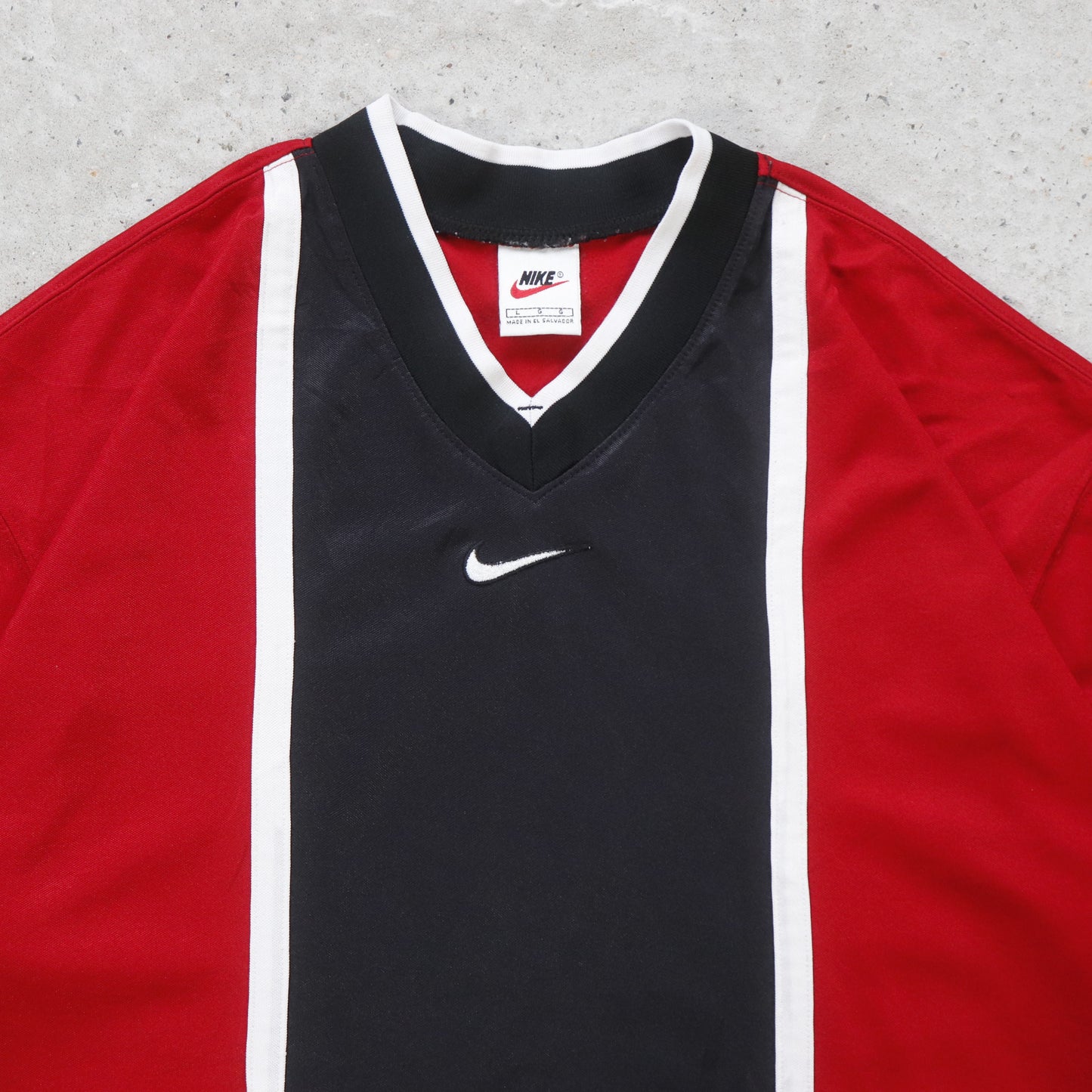 Vintage 90s Nike Centre Swoosh Soccer Jersey - L