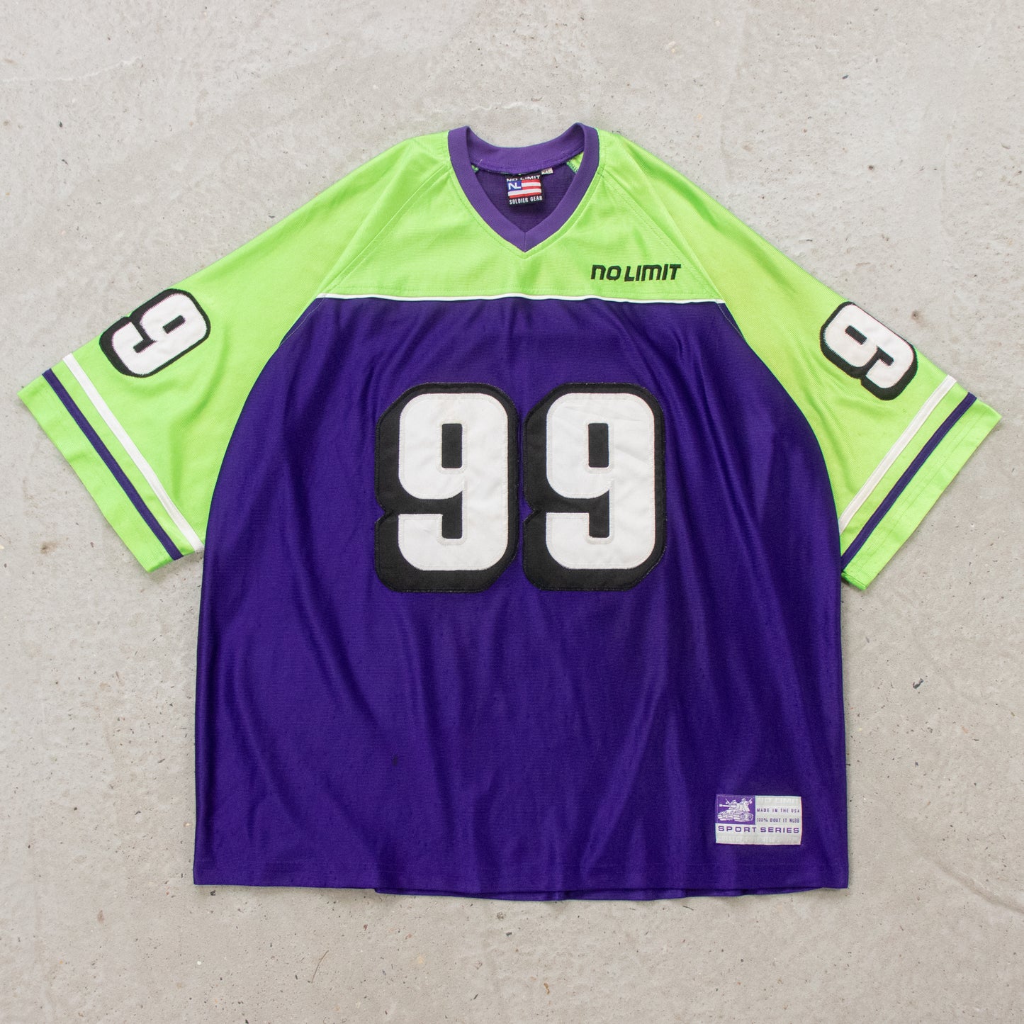 Vintage 90s No Limit Soldier Gear Football Jersey - XL