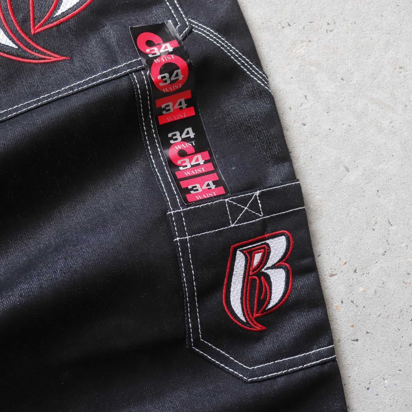 Vintage DMX Ruff Ryders Dirty Denim Carpenter Pants - 34x32