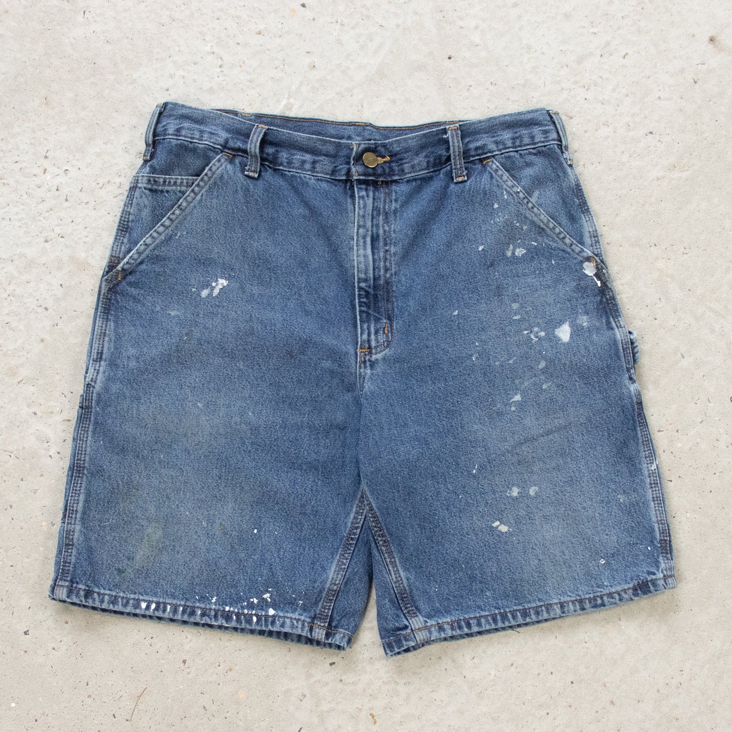 Vintage Carhartt Denim Carpenter Shorts - 34