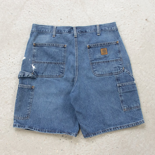 Vintage Carhartt Denim Carpenter Shorts - 34