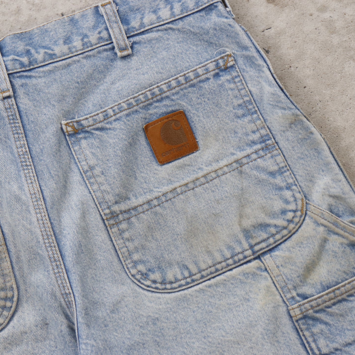 Vintage Carhartt Denim Carpenter Shorts - 33