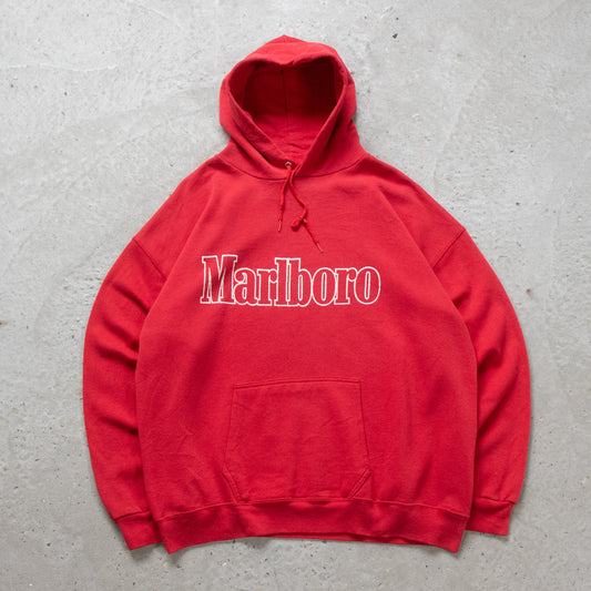 Vintage 80s Marlboro Spellout Hoodie - XL