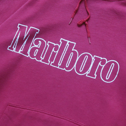 Vintage 80s Marlboro Spellout Hoodie - XL