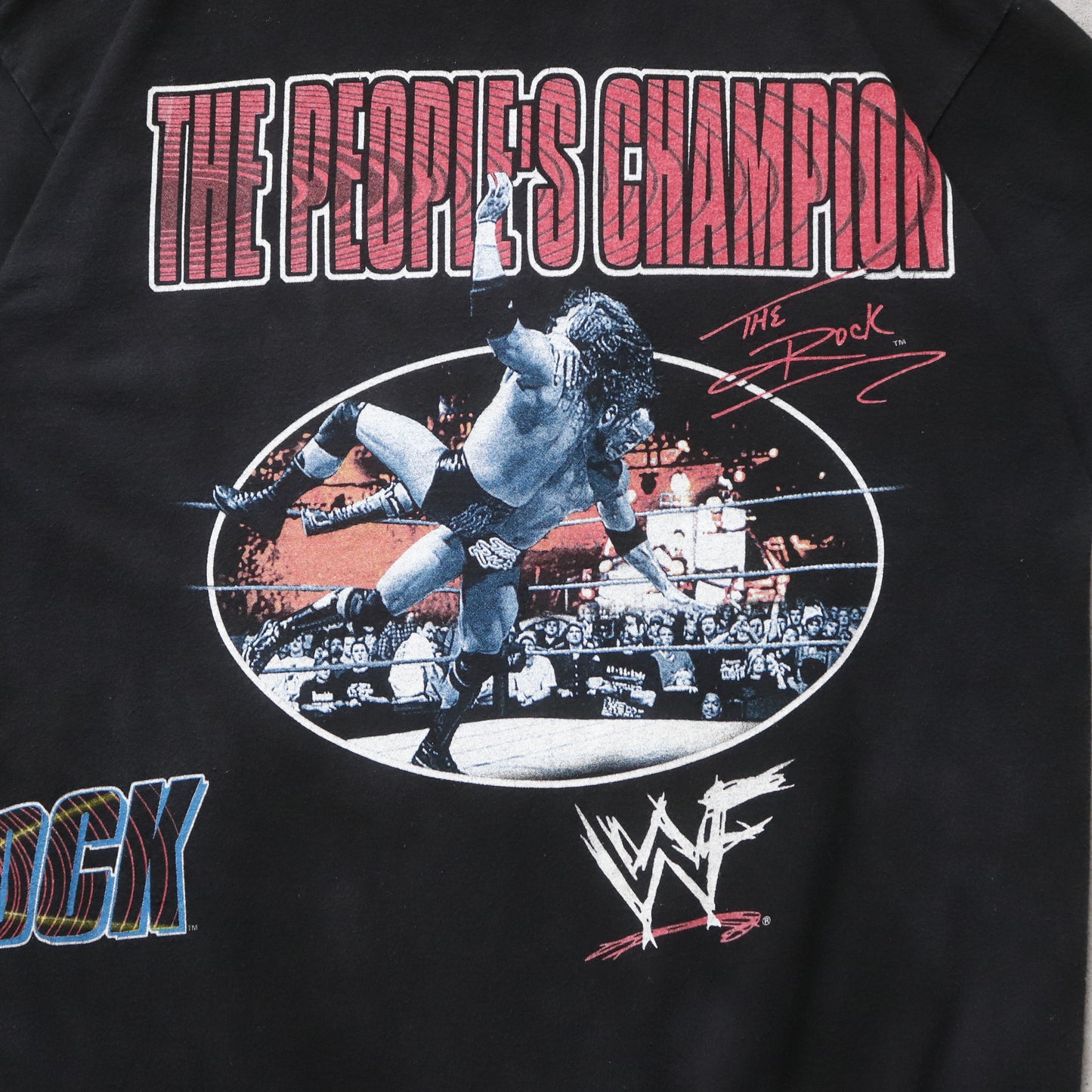 Vintage 2000 The Rock 'People's Champ' WWF Tee - L