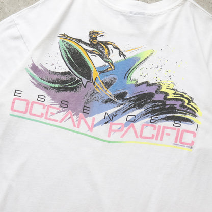 Vintage 1988 Ocean Pacific Essences Surf Tee - XL