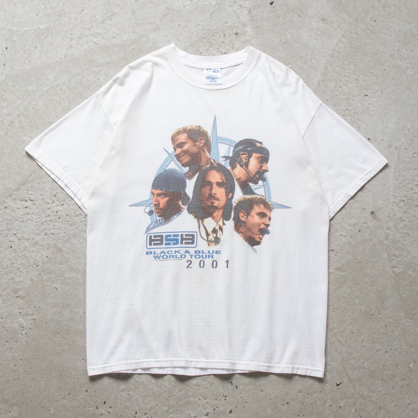 Vintage 2001 Backstreet Boys Back & Blue Tour Tee - L