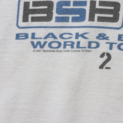 Vintage 2001 Backstreet Boys Back & Blue Tour Tee - L