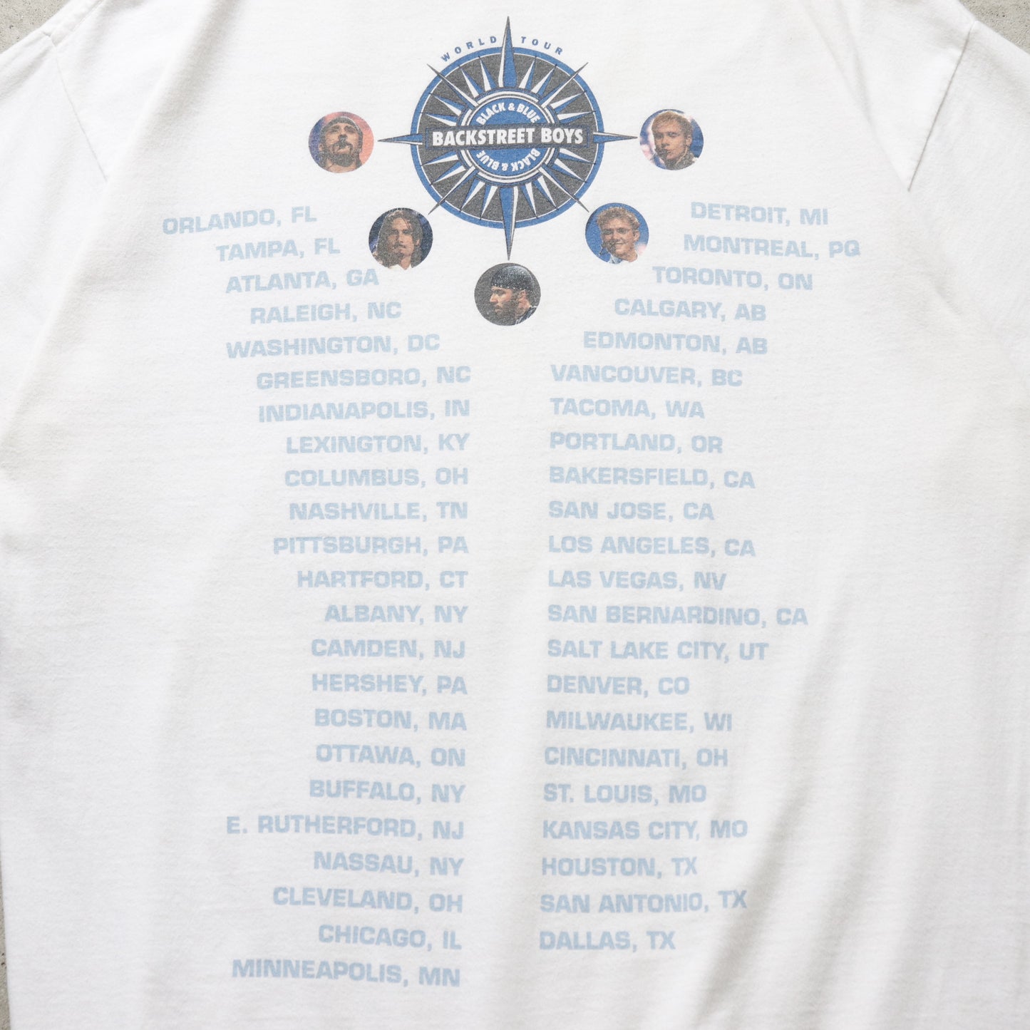 Vintage 2001 Backstreet Boys Back & Blue Tour Tee - L