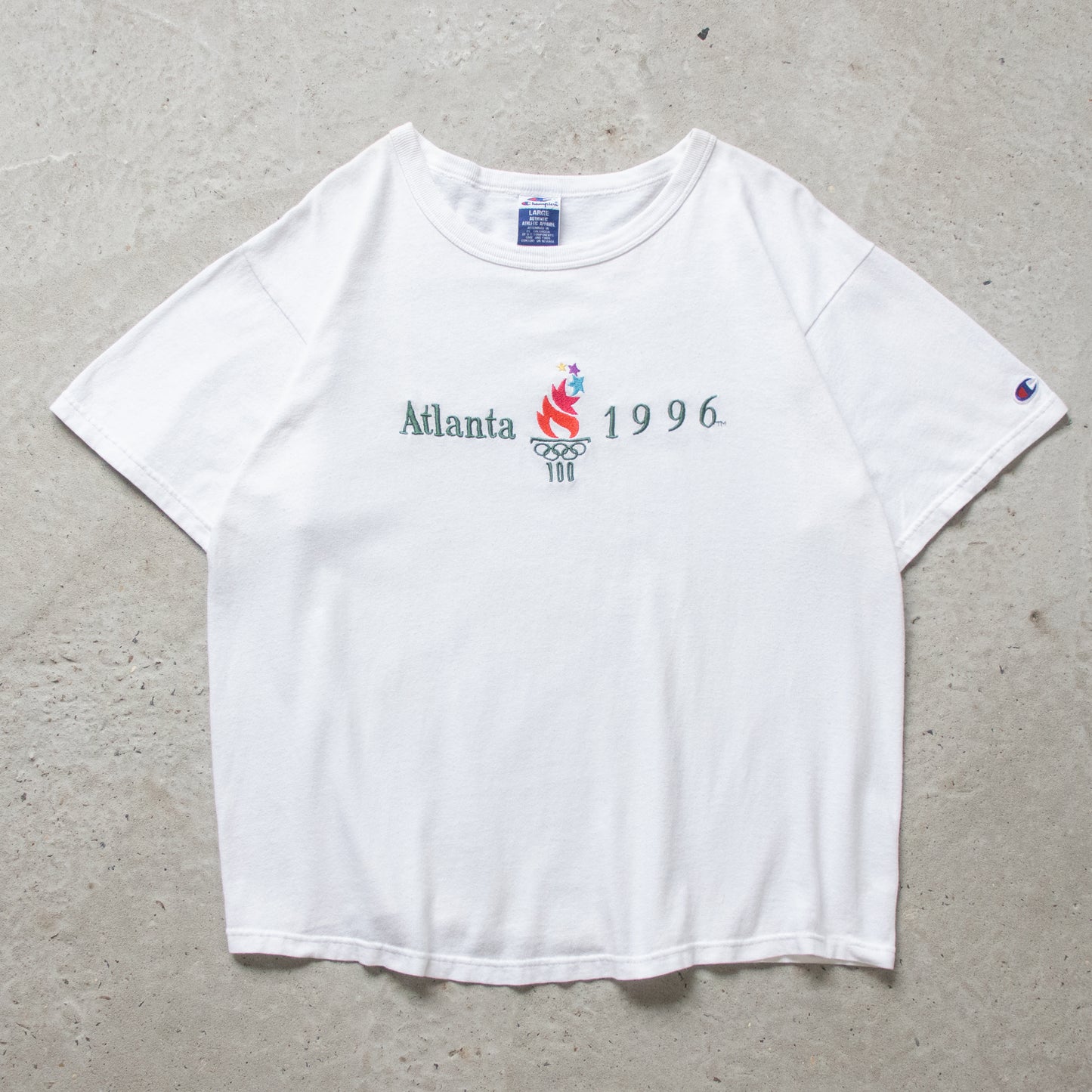 Vintage 1996 Atlanta Olympics Champion Tee - L