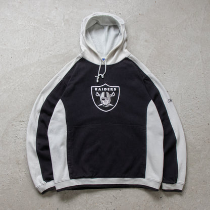 Vintage 90s Oakland Raiders Reebok NFL Hoodie - M