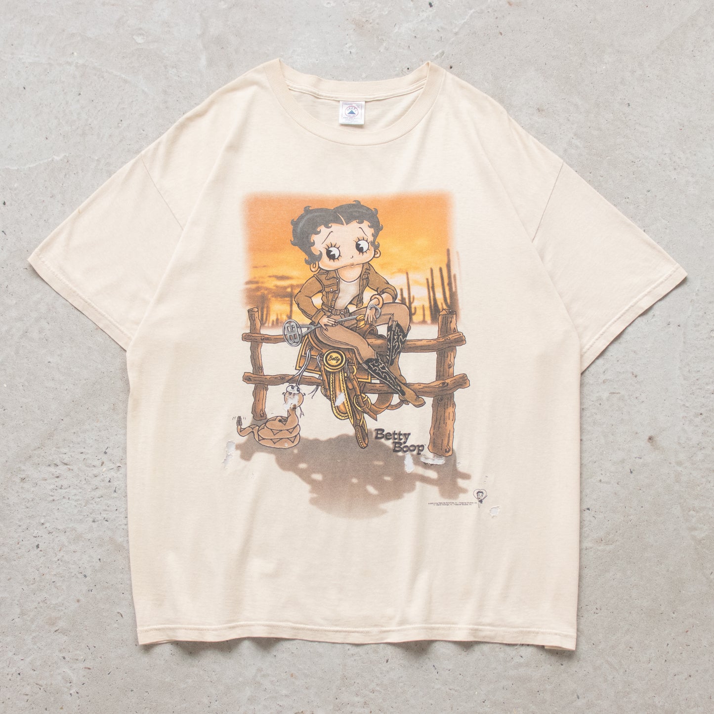 Vintage 2000 Betty Boop Cowboy Tee - XL