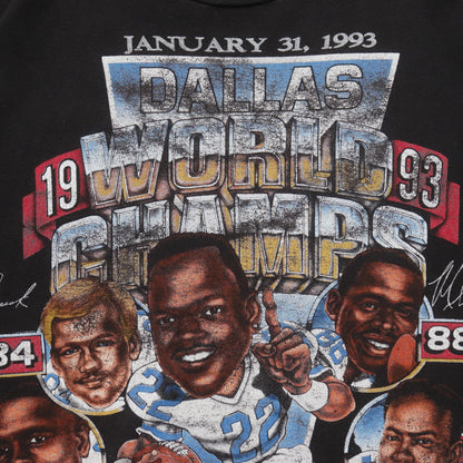 Vintage 1993 Dallas Cowboys Super Bowl Champions Tee - XL