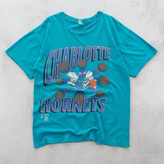 Vintage 90s Charlotte Hornets NBA Tee - L