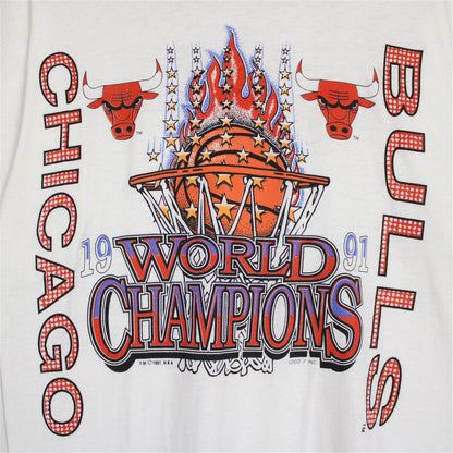 Vintage 1991 Chicago Bulls NBA Champions Tee - L - AL Vintage
