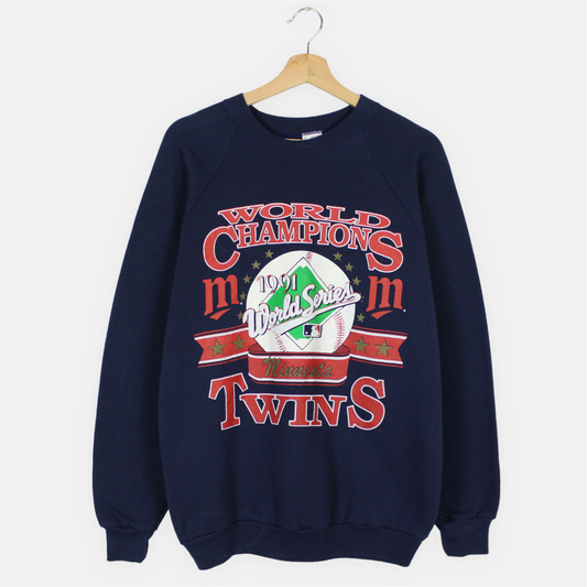 Vintage 1991 Minnesota Twins MLB Sweatshirt - L - AL Vintage