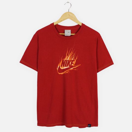 Vintage Nike Flame Logo Tee - S