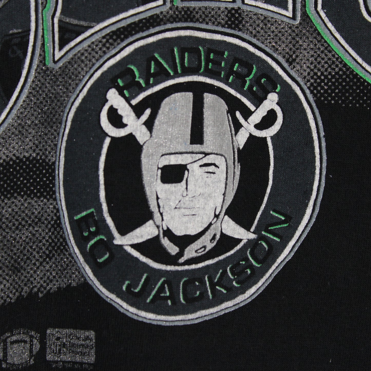Vintage 1990 Oakland Raiders Bo Jackson NFL Tee - M