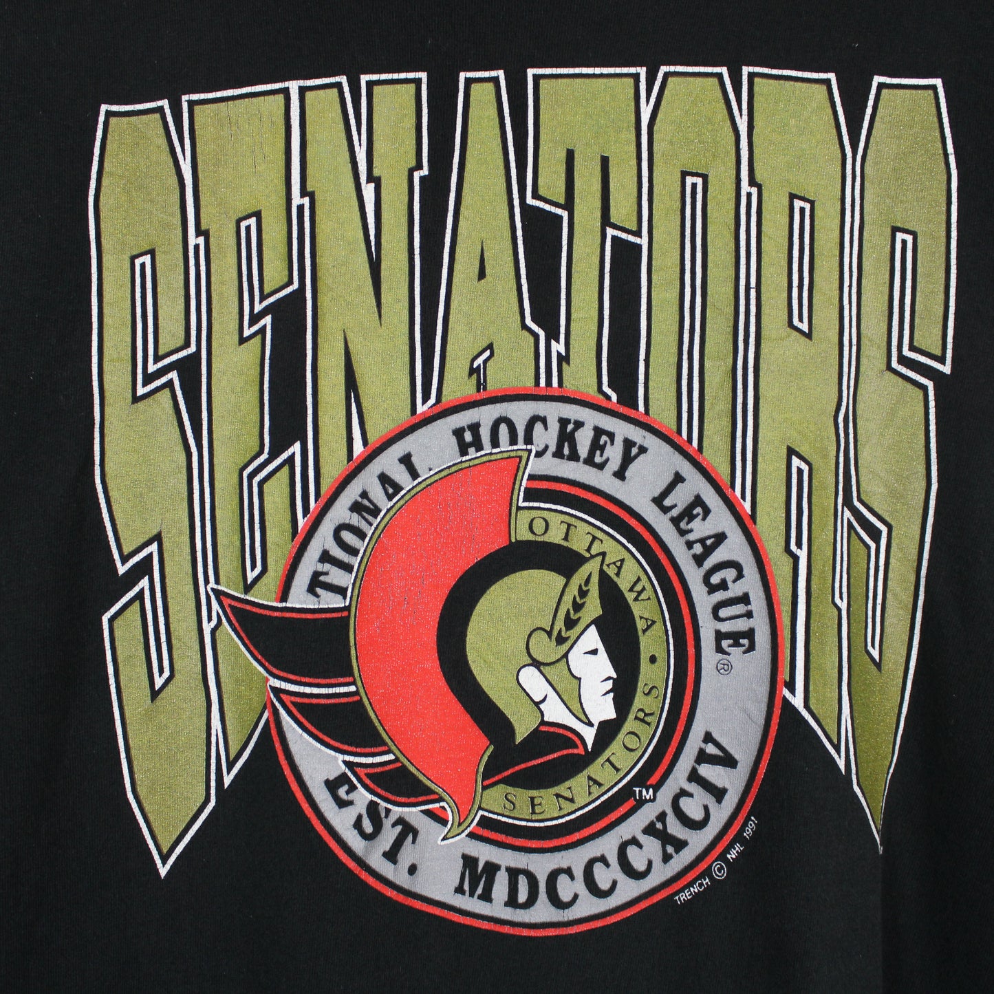 Vintage 1991 Ottawa Senators NHL Tee - L