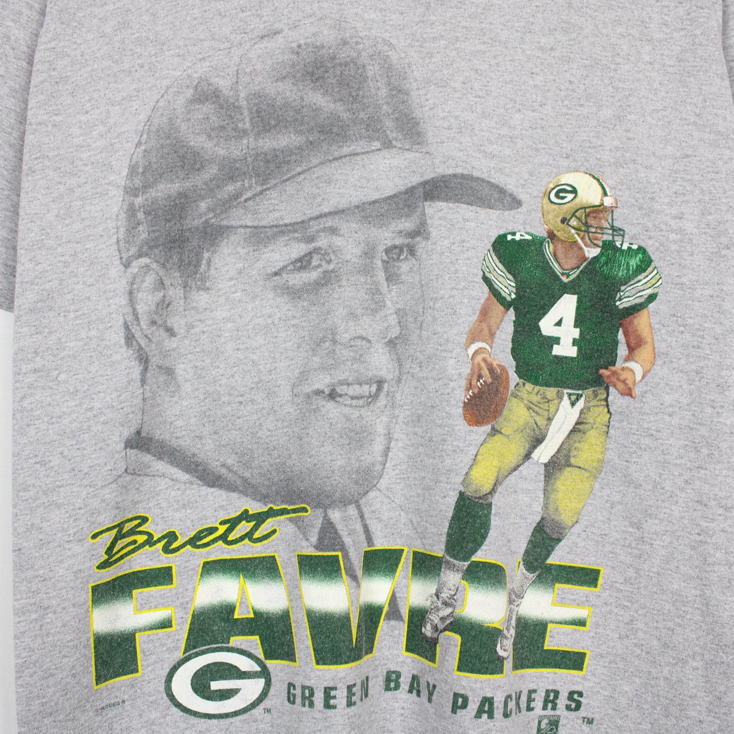 Vintage 1996 Brett Favre Packers NFL Tee - L