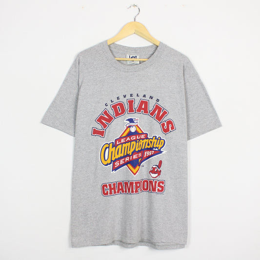 Vintage 1997 Cleveland Indians MLB Tee - L