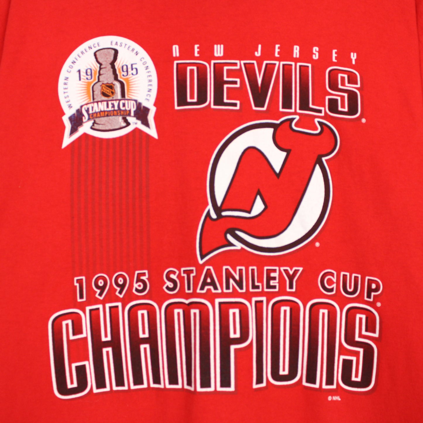 Vintage 1995 New Jersey Devils NHL Tee - L
